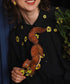 Squirrel Embroidered Tie